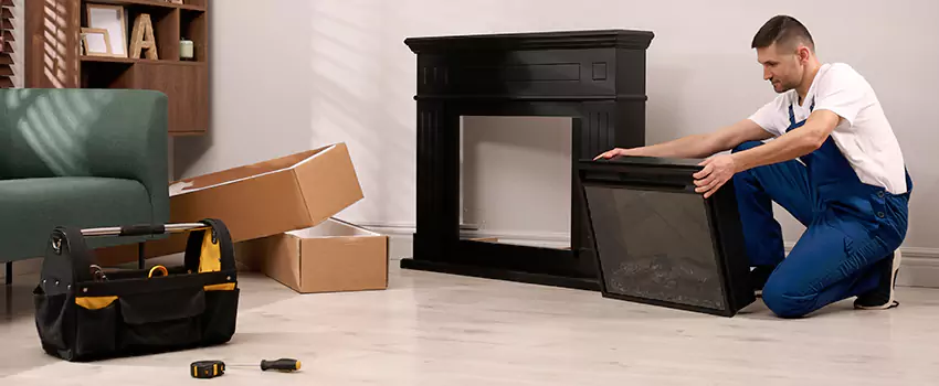 Old Rusted Metal Fireplace Repair And Replacement in Asheville, NC