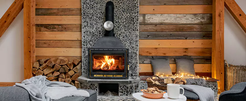 Thelin Hearth Products Direct Vent Gas Stove Fireplace Inspection in Asheville, North Carolina